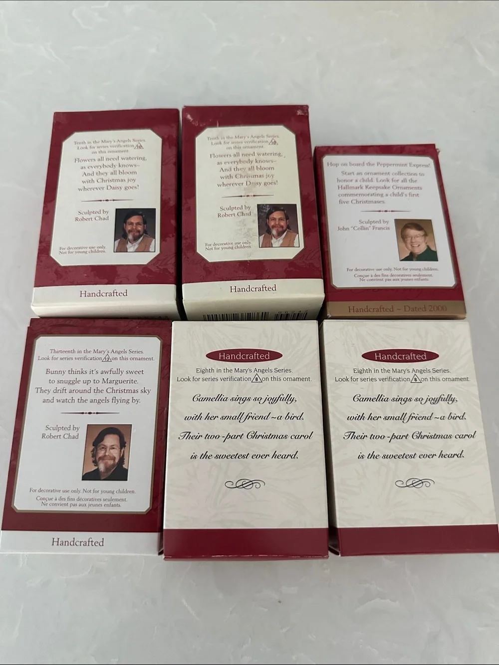 New Lot 14 Hallmark Keepsake Showcase Ornaments Angels Boy Girl Christmas Vtg